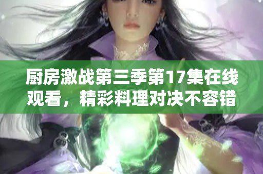 厨房激战第三季第17集在线观看，精彩料理对决不容错过！