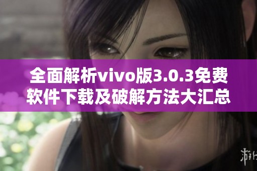 全面解析vivo版3.0.3免费软件下载及破解方法大汇总