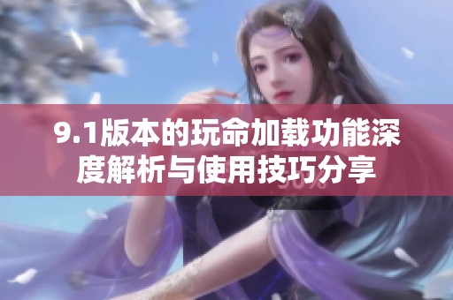9.1版本的玩命加载功能深度解析与使用技巧分享