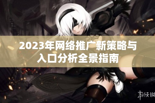 2023年网络推广新策略与入口分析全景指南