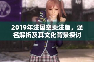 2019年法国空乘法版，译名解析及其文化背景探讨