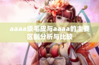 aaaa级毛皮与aaaa的主要区别分析与比较