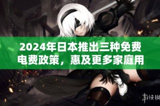2024年日本推出三种免费电费政策，惠及更多家庭用户