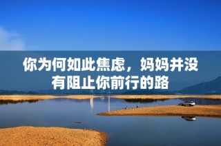 你为何如此焦虑，妈妈并没有阻止你前行的路