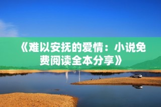 《难以安抚的爱情：小说免费阅读全本分享》