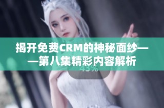 揭开免费CRM的神秘面纱——第八集精彩内容解析