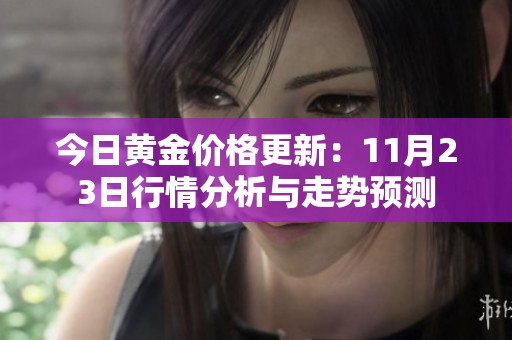 今日黄金价格更新：11月23日行情分析与走势预测