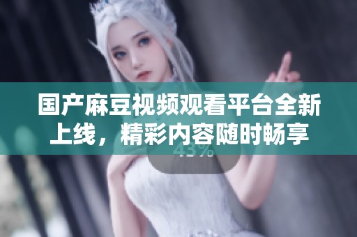 国产麻豆视频观看平台全新上线，精彩内容随时畅享