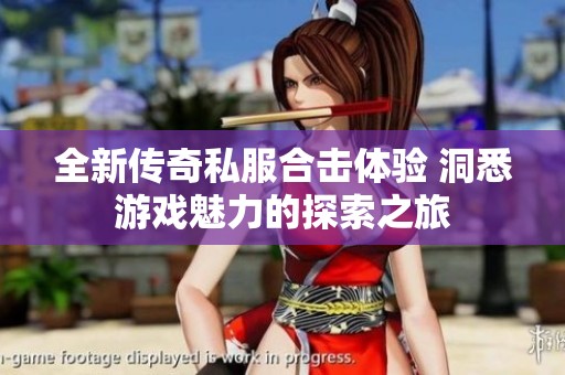 全新传奇私服合击体验 洞悉游戏魅力的探索之旅