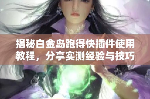 揭秘白金岛跑得快插件使用教程，分享实测经验与技巧