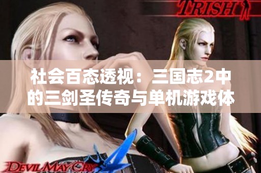 社会百态透视：三国志2中的三剑圣传奇与单机游戏体验