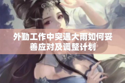 外勤工作中突遇大雨如何妥善应对及调整计划