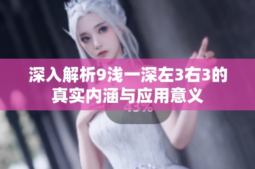深入解析9浅一深左3右3的真实内涵与应用意义