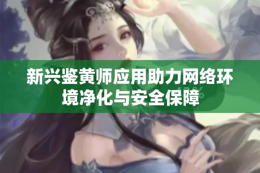 新兴鉴黄师应用助力网络环境净化与安全保障