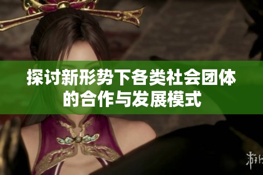 探讨新形势下各类社会团体的合作与发展模式