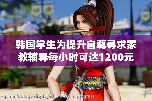 韩国学生为提升自尊寻求家教辅导每小时可达1200元