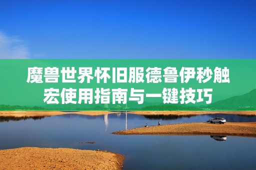 魔兽世界怀旧服德鲁伊秒触宏使用指南与一键技巧