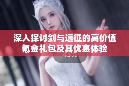 深入探讨剑与远征的高价值氪金礼包及其优惠体验