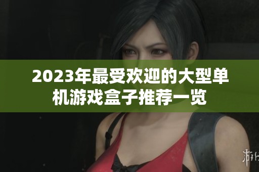 2023年最受欢迎的大型单机游戏盒子推荐一览