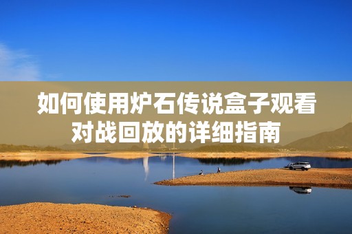 如何使用炉石传说盒子观看对战回放的详细指南