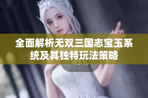 全面解析无双三国志宝玉系统及其独特玩法策略