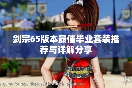 剑宗65版本最佳毕业套装推荐与详解分享