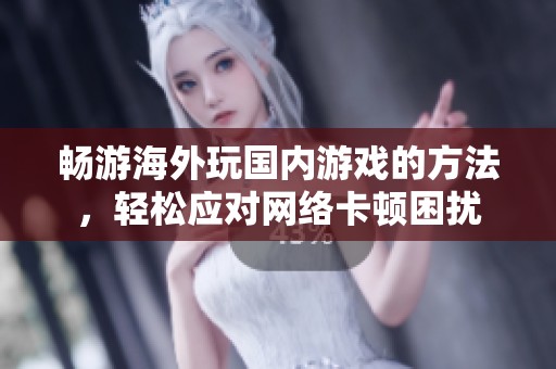 畅游海外玩国内游戏的方法，轻松应对网络卡顿困扰