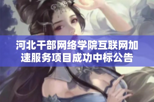 河北干部网络学院互联网加速服务项目成功中标公告