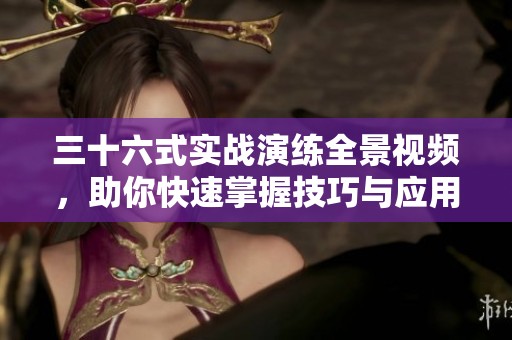 三十六式实战演练全景视频，助你快速掌握技巧与应用