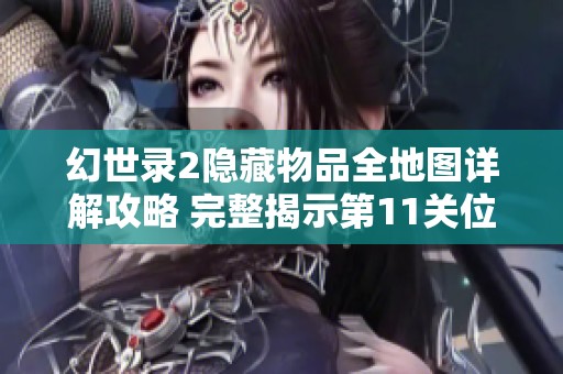 幻世录2隐藏物品全地图详解攻略 完整揭示第11关位置与技巧