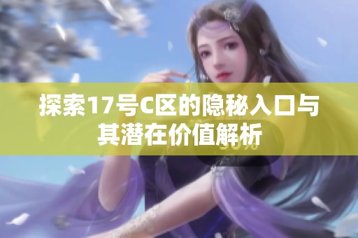 探索17号C区的隐秘入口与其潜在价值解析