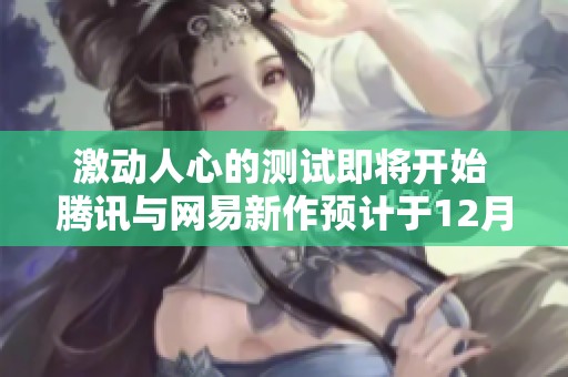 激动人心的测试即将开始 腾讯与网易新作预计于12月正式上线 玩家热切期待兑现承诺
