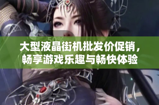 大型液晶街机批发价促销，畅享游戏乐趣与畅快体验