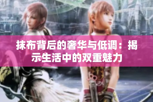 抹布背后的奢华与低调：揭示生活中的双重魅力