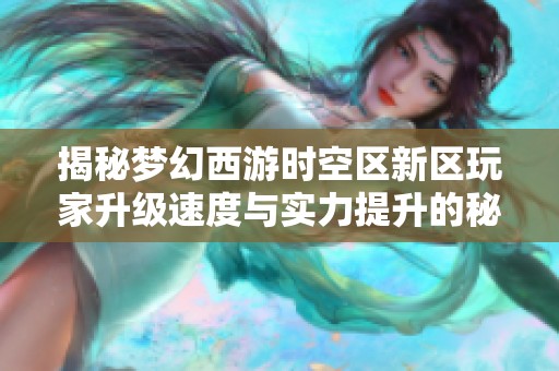 揭秘梦幻西游时空区新区玩家升级速度与实力提升的秘密