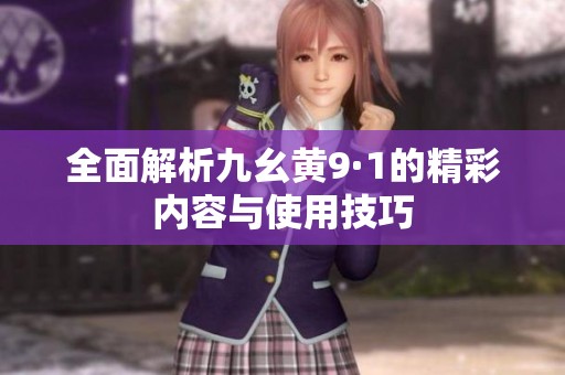 全面解析九幺黄9·1的精彩内容与使用技巧