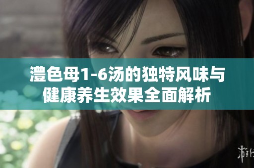澧色母1-6汤的独特风味与健康养生效果全面解析